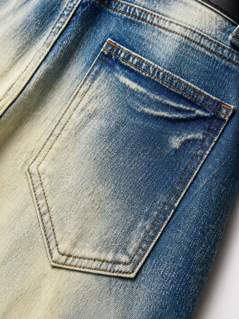 Men's Ripped Straight Holes Stretchy Jeans - Picture 3 of 4